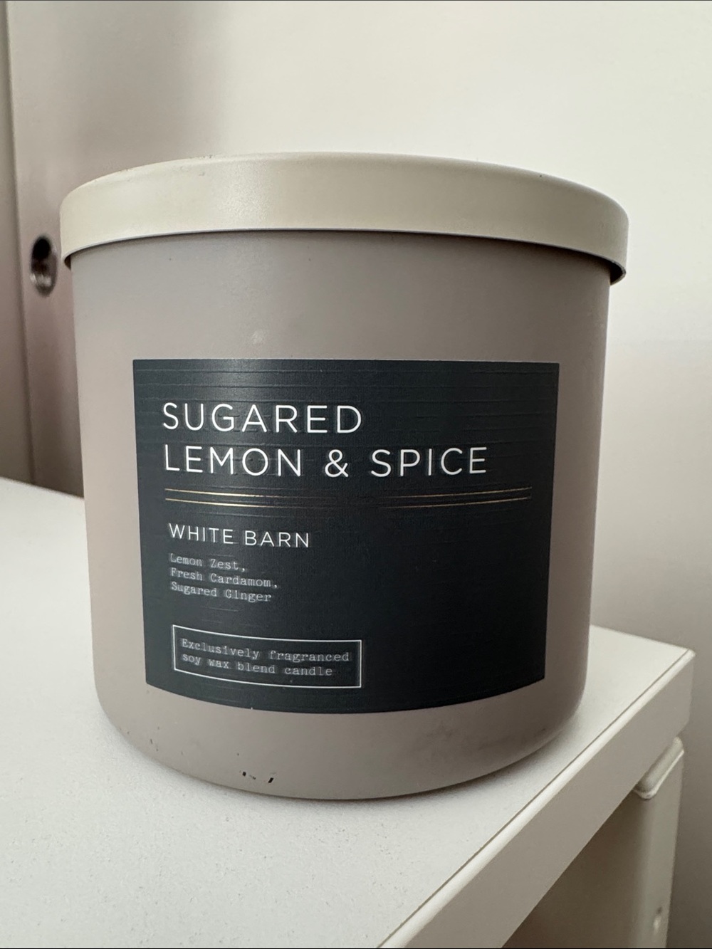 White Barn Bath & Body Works Sugared Lemon & Spice Candle 3 Wick